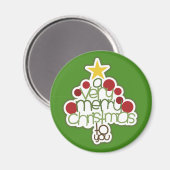 クリスマスの楽しいプレゼントモダンマグネット マグネット (正面/裏面)