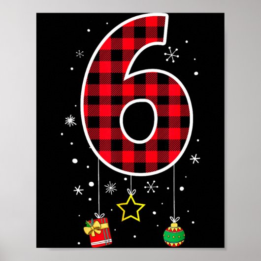 クリスマスの楽しいミームの言葉 6 7 シックス セブン ポスター (正面)