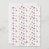 クリスマスの楽しい休日フォトウォータカラー シーズンカード (裏面)