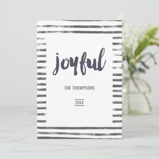 クリスマスの楽しい写真コラージュ シーズンカード (スタンド正面)