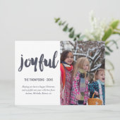 クリスマスの楽しい写真 シーズンカード (スタンド正面)