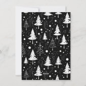 クリスマスの楽しい家族の写真 シーズンカード (裏面)