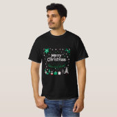 クリスマスの楽しい日 Tシャツ (正面フル)