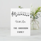 クリスマスの楽しい音楽ノートをお願い シーズンカード (スタンド正面)