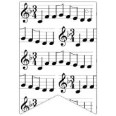 クリスマスの楽しい音楽ノートをお願い バンティングフラッグ (第3の旗)