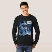 クリスマスの楽しさ 凍てつく輝き Tシャツ (正面フル)