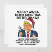 クリスマスの楽しみにだれも望まない切り札のクリスマス シーズンカード (正面/裏面)