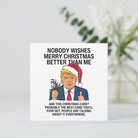 クリスマスの楽しみにだれも望まない切り札のクリスマス シーズンカード (スタンド正面)