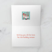 クリスマスの楽しみ カード (内部)