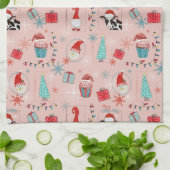 クリスマスの楽しみ キッチンタオル (折り畳み)