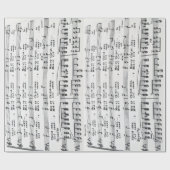 クリスマスの楽譜のメリークリスマス ラッピングペーパー (フラット)