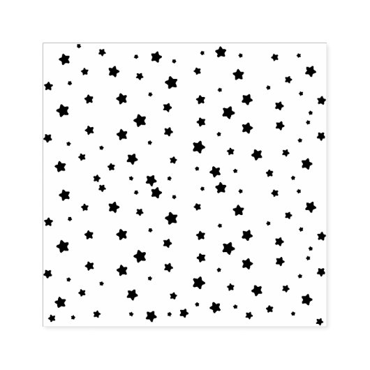 クリスマスの様々な大きさの星の散乱 ラバースタンプ (インプリント)