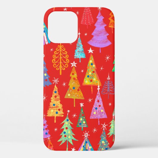 クリスマスの模様。Aのフォレスト Case-Mate iPhoneケース (裏面)