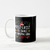 クリスマスの歌に合わせて踊る可能性が高い コーヒーマグカップ (左)