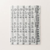 クリスマスの歌の楽譜 ジグソーパズル (縦)