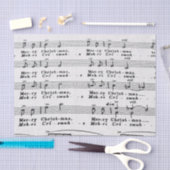 クリスマスの歌の楽譜 薄葉紙 (クラフト)