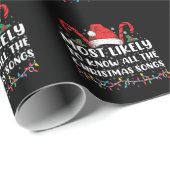 クリスマスの歌を全て知っている可能性が最も高い ラッピングペーパー (ロールコーナー)