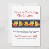 クリスマスの歌を歌うロビンの音が鳴カスタムる シーズンカード (正面)