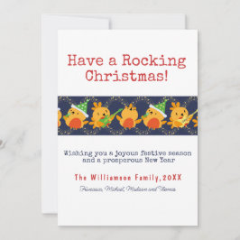 クリスマスの歌を歌うロビンの音が鳴カスタムる シーズンカード