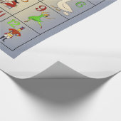 クリスマスの歌ポスターの12日 ラッピングペーパー (角)