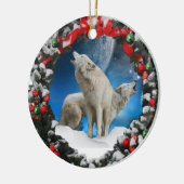 クリスマスの歌手の木のオーナメント セラミックオーナメント (左)