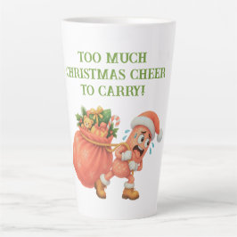 クリスマスの歓喜が持ちきれない!サラミ カフェラテマグ