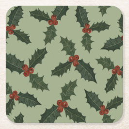 クリスマスの正装 スクエアペーパーコースター