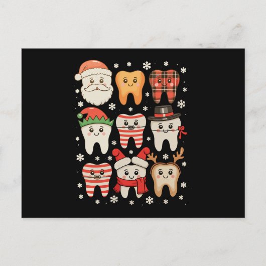 クリスマスの歯のチーム かわいい歯医者さん クリスマス (正面)