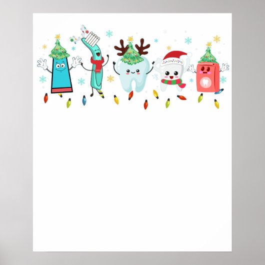 クリスマスの歯科 ポスター (正面)