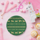 クリスマスの毛皮のリトルクリスマス ペーパープレート (パーティー)