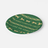 クリスマスの毛皮のリトルクリスマス ペーパープレート (アングル)