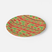 クリスマスの毛皮のリトルクリスマス ペーパープレート (アングル)