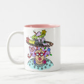 クリスマスの毛 ツートーンマグカップ (左)