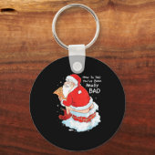 クリスマスの気分が悪くなった時の見分け方いけな キーホルダー (正面)