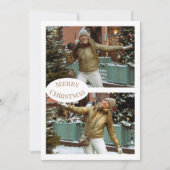 クリスマスの気分を写真に込めて シーズンカード (正面)