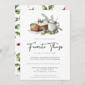 クリスマスの水お気に入りの色 招待状 (正面/裏面)