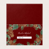 クリスマスの水の色の結婚ピネコンの座席番号。 (外部フラット)