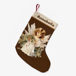 クリスマスの水の色天使の名前を追加 スモールクリスマスストッキング