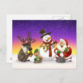 クリスマスの水差しバンド郵便はがき シーズンポストカード (正面/裏面)