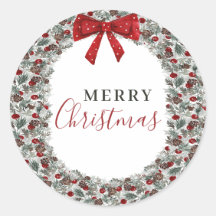 クリスマスの水彩画の花輪
