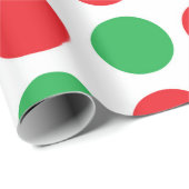 クリスマスの水玉模様 ラッピングペーパー (ロールコーナー)