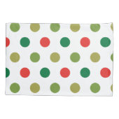 クリスマスの水玉模様 枕カバー (裏面)