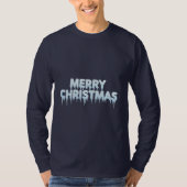 クリスマスの氷の雪片 Tシャツ (正面)