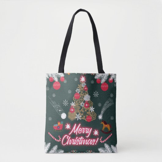 クリスマスの永遠の喜び トートバッグ (正面)
