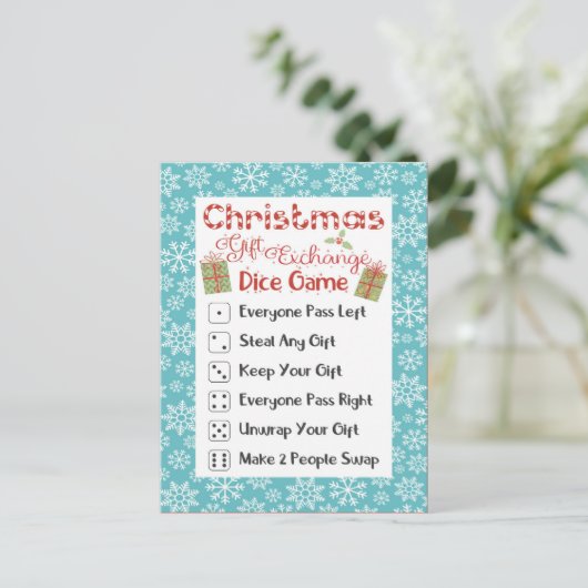 クリスマスの汚れたサンタパーティーのゲームカード シーズンポストカード (スタンド正面)