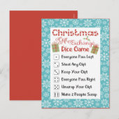 クリスマスの汚れたサンタパーティーのゲームカード シーズンポストカード (正面/裏面)