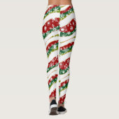 クリスマスの波と雪 レギンス (裏面)