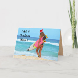 クリスマスの波に乗る シーズンカード