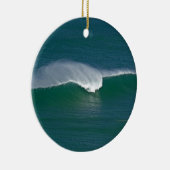 クリスマスの波 セラミックオーナメント (右)