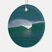 クリスマスの波 セラミックオーナメント (左)